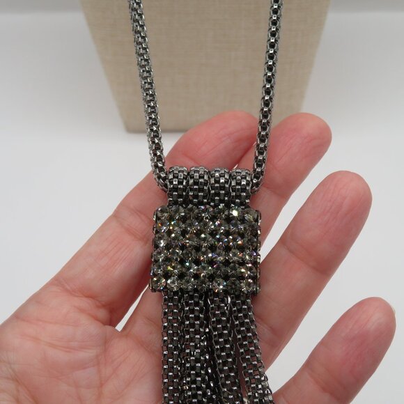 Melania Trump Metallic Black Crystal Necklace - Picture 5 of 10